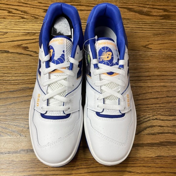 New Balance 550 Lakers White Blue Gold Men's Size 12 13 Leather Shoes Brand New - Picture 4 of 8